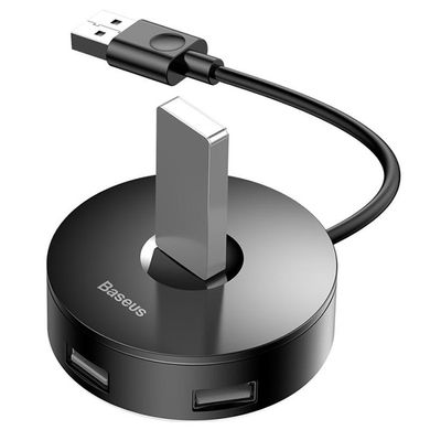 Переходник HUB Baseus Round Box USB to USB 3.0 + 3USB 2.0 (CAHUB-F) Черный