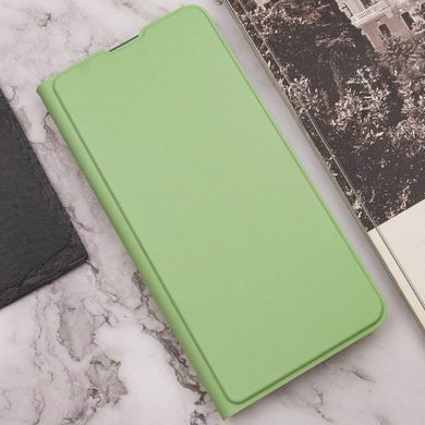 Кожаный чехол-книжка GETMAN Elegant (PU) для Motorola Moto G14 Мятный
