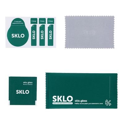 Захисне скло SKLO 3D (full glue) для Oppo Reno 7 4G / Reno 7 Lite 5G / Reno 8 4G / Reno 8 Lite Чорний