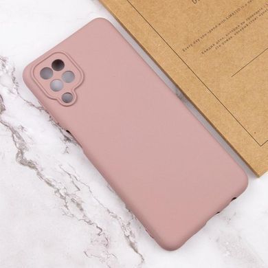Чехол Silicone Cover Lakshmi Full Camera (AA) для Samsung Galaxy A12 Розовый / Pink Sand