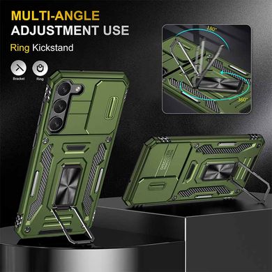 Ударопрочный чехол Camshield Army Ring для Samsung Galaxy S23 Оливковый / Army Green