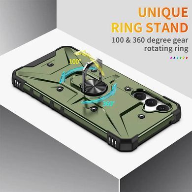 Ударопрочный чехол Pathfinder Ring для Samsung Galaxy A34 5G Зеленый / Army Green