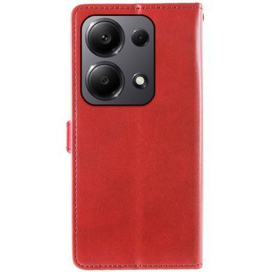 Кожаный чехол книжка GETMAN Gallant (PU) для Xiaomi Redmi Note 13 Pro 4G Красный