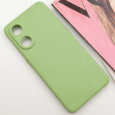 Силіконовий чохол Candy Full Camera для Oppo Reno 8 T 4G Фісташковий
