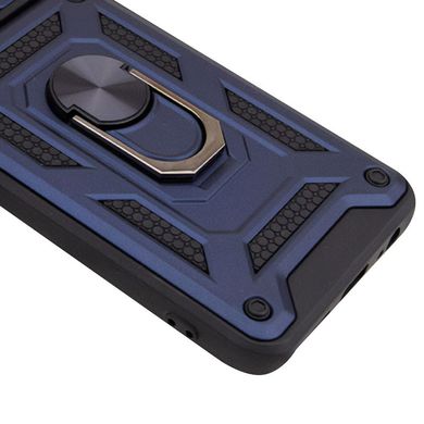 Ударопрочный чехол Camshield Serge Ring для Xiaomi Poco F4 Синий