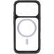 Чехол TPU+PC GETMAN Moon Clear with MagSafe для Apple iPhone 16 Pro Max (6.9") Black фото 4