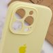 Чехол Silicone Case Full Camera Protective (AA) для Apple iPhone 13 Pro (6.1") Желтый / Mellow Yellow фото 6