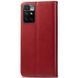 Кожаный чехол-книжка GETMAN Gallant (PU) для Xiaomi Redmi 10 Красный фото 3