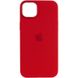 Чехол Silicone case (AAA) full with Magsafe для Apple iPhone 13 (6.1") Красный / Red фото 1