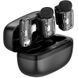 Петличный беспроводной микрофон WIWU WM008 Dual-mic ANC Type-C Black фото 1