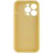 Чехол Silicone Case Full Camera Protective (AA) для Apple iPhone 13 Pro (6.1") Желтый / Mellow Yellow фото 4