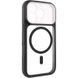 Чохол TPU+PC GETMAN Moon Clear with MagSafe для Apple iPhone 16 Pro Max (6.9") Black