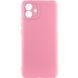 Чохол TPU GETMAN Liquid Silk Full Camera для Samsung Galaxy A07 Рожевий / Pink