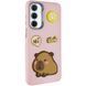 Чехол TPU Leather Toys для Samsung Galaxy A26 5G Capybara / Pink