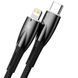 Дата кабель Baseus Glimmer Series Fast Charging Data Cable Type-C to Lightning 20W 1m (CADH000001) Black фото 2