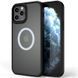 TPU+PC чохол Metal Buttons with Magnetic Fit для Apple iPhone 12 Pro Max (6.7") Чорний / Black фото 1