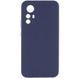 Чехол Silicone Cover Lakshmi Full Camera (AAA) для Xiaomi Redmi Note 12S Темно-синий / Midnight blue