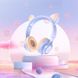 Уцінка Накладні навушники Hoco W36 Cat ear М'ята упаковка / Dream Blue фото 3