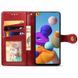 Кожаный чехол книжка GETMAN Gallant (PU) для Samsung Galaxy A21s Красный фото 4