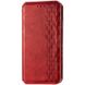 Кожаный чехол книжка GETMAN Cubic (PU) для Xiaomi Redmi 9A Красный фото 1