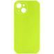 Чехол Silk Full Camera Protective (AA) NO LOGO для Apple iPhone 13 (6.1") Кислотно-зеленый / Acid Green