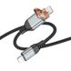 Дата кабель Hoco U128 Viking 2in1 USB/Type-C to Lightning (1m) Black фото 4