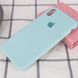 Чехол Silicone Case Full Protective (AA) для Apple iPhone X (5.8") / XS (5.8") Бирюзовый / Turquoise фото 5
