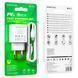 СЗУ Borofone BA67A PD20W+QC3.0 (1USB-A/1C) + кабель Type-C to Type-C Белый фото 6