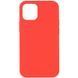 Чехол Silicone Case Full Protective (AA) NO LOGO для Apple iPhone 12 Pro Max (6.7") Арбузный / Watermelon red