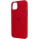 Чехол Silicone case (AAA) full with Magsafe для Apple iPhone 13 (6.1") Красный / Red фото 6