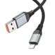 Дата кабель Hoco U128 Viking 2in1 USB/Type-C to Lightning (1m) Black фото 3