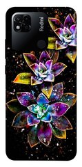 Чехол itsPrint Flowers on black для Xiaomi Redmi 10A