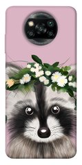 Чохол itsPrint Raccoon in flowers для Xiaomi Poco X3 NFC / Poco X3 Pro