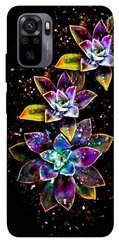 Чехол itsPrint Flowers on black для Xiaomi Redmi Note 10 / Note 10s