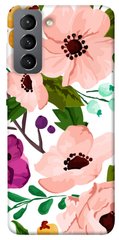 Чехол itsPrint Акварельные цветы для Samsung Galaxy S21 FE
