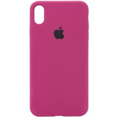 Чохол Silicone Case Full Protective (AA) для Apple iPhone X (5.8") / XS (5.8") Бордовий / Maroon
