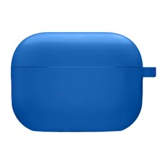 Силіконовий футляр з мікрофіброю для навушників Airpods Pro Синій / Royal blue
