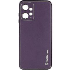 Кожаный чехол Xshield для Xiaomi Redmi Note 12 4G Фиолетовый / Dark Purple