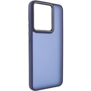 Чехол TPU+PC Lyon Frosted для Motorola Moto E40 Navy Blue