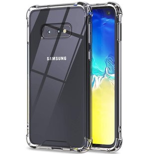 TPU чехол GETMAN Ease logo усиленные углы для Samsung Galaxy S10e Бесцветный (прозрачный)