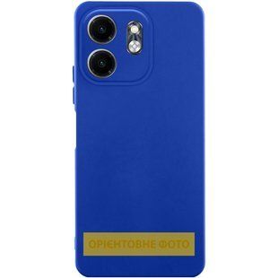 Чехол TPU GETMAN Liquid Silk Full Camera для Samsung Galaxy A31 Синий / Deep navy