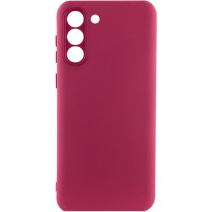 Чехол Silicone Cover Lakshmi Full Camera (A) для Samsung Galaxy S24+ Бордовый / Marsala