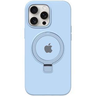 Чехол Silicone Case Full Protective with Ring для Apple iPhone 14 Pro Max (6.7") Blue