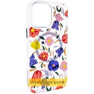 TPU+PC чехол Clear Garden with Magnetic Fit для Apple iPhone 17 (6.3") Tropical Art