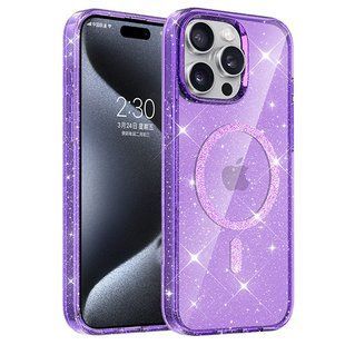 Чохол TPU Eclipse Sparkle (MagFit) для Apple iPhone 14 Pro (6.1") Purple