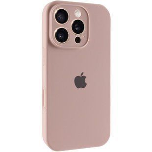 Чехол Silicone Case Full Camera Protective (AA) для Apple iPhone 16 Pro Max (6.9") Розовый / Pink Sand