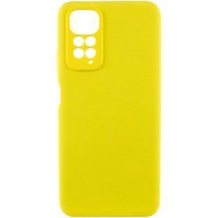 Чехол Silicone Cover Lakshmi Full Camera (AAA) для Xiaomi Redmi Note 11 (Global) / Note 11S Желтый / Yellow