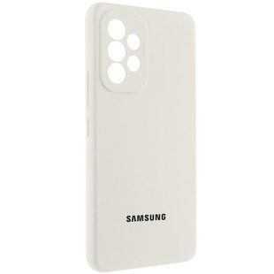 Чохол Silicone Cover Lakshmi Full Camera (AAA) with Logo для Samsung Galaxy A32 4G Білий / White
