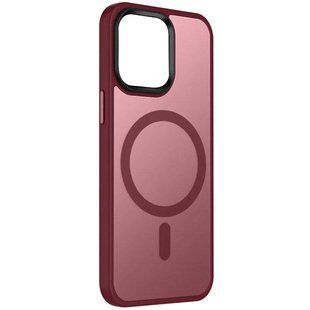 Чехол Ummi Colorful with MagSafe для Apple iPhone 15 Pro Max (6.7") Бордовый / Wine Red