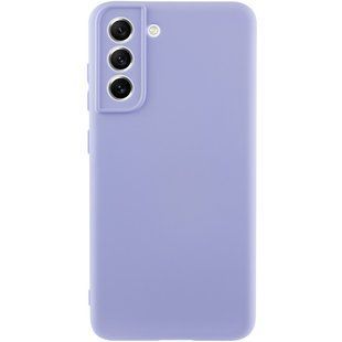 Чехол TPU GETMAN Liquid Silk Full Camera для Samsung Galaxy S21 Сиреневый / Light purple